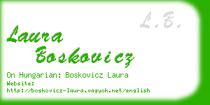 laura boskovicz business card